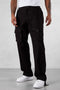 BLACK CARGO CHINO PANTS