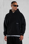 BLACK SIGNATURE OVERSIZED HOODIE