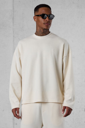 BEIGE COMFY OVERSIZED SWEATER