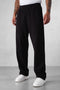 BLACK COMFY LOOSE SWEATPANTS
