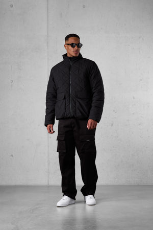 BLACK DIAMOND PUFFER JACKET