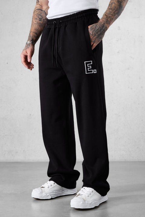 BLACK E. STATEMENT BAGGY JOGGER