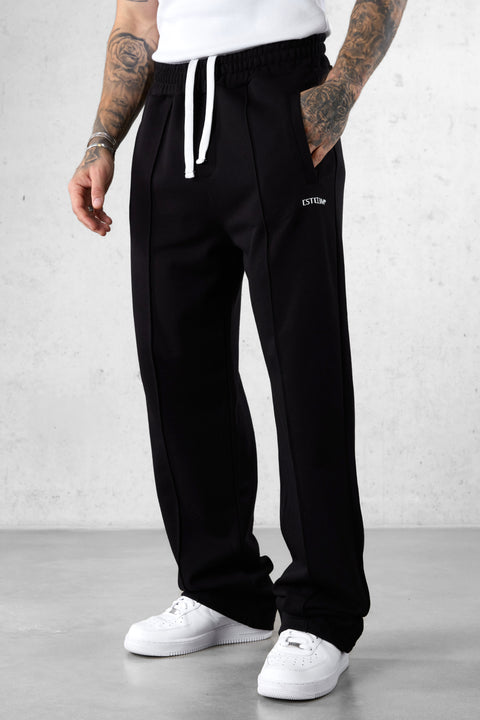 BLACK ESSENTIAL LOOSE SWEATPANTS 2.0