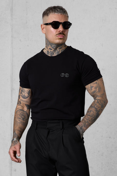 BLACK LOOP LOGO TEE