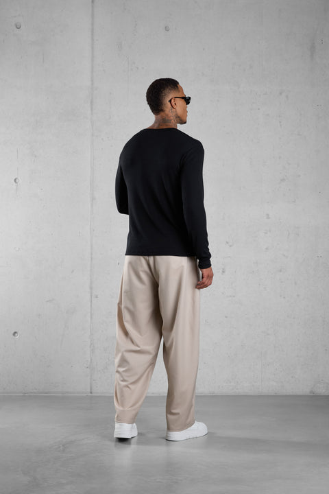 BLACK RIB LONGSLEEVE