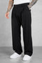 BLACK WIDE TAILORED PANTS