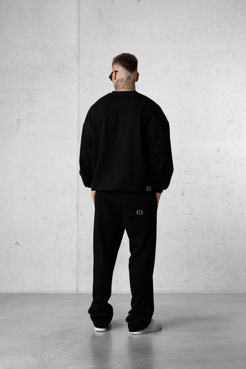 BLACK ESSENTIAL LOOSE SWEATPANTS 2.0