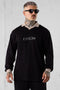 BLACK KHAKI V-NECK POLO LONGSLEEVE
