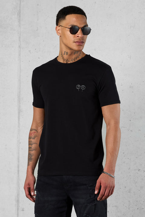 BLACK LOOP LOGO TEE