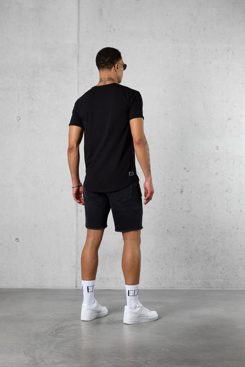 BLACK VACATION SERVICES LOGO TEE