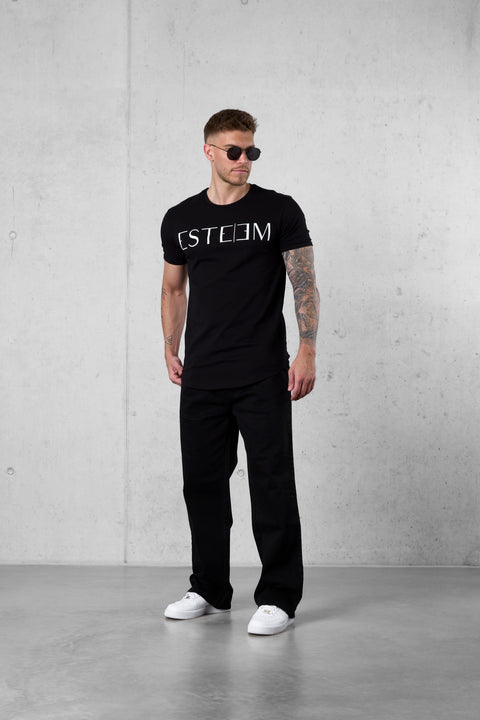BLACK LETTERING TEE