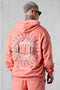BURNTCORAL BLAZING SUNSHINE OVERSIZED SWEATHOODIE