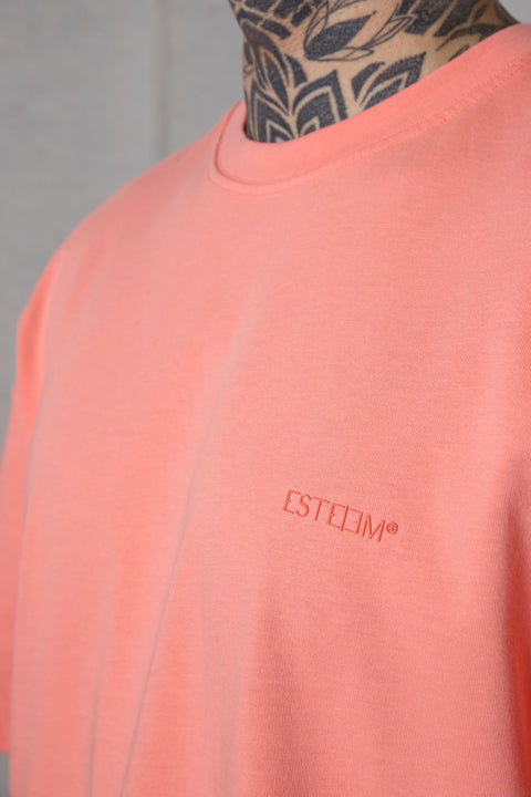 BURNTCORAL ESSENTIAL OVERSIZED TEE