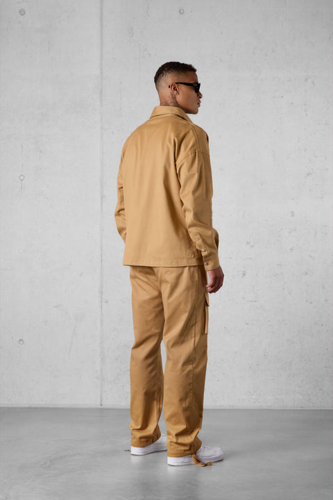 CAMEL CARGO CHINO PANTS
