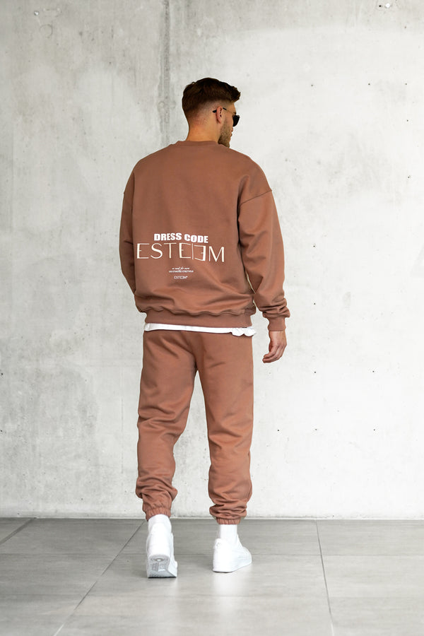 COGNAC DRESS CODE OVERSIZED SWEATER