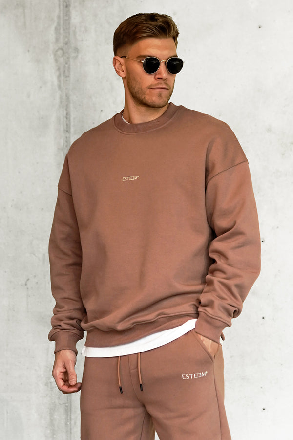 COGNAC DRESS CODE OVERSIZED SWEATER