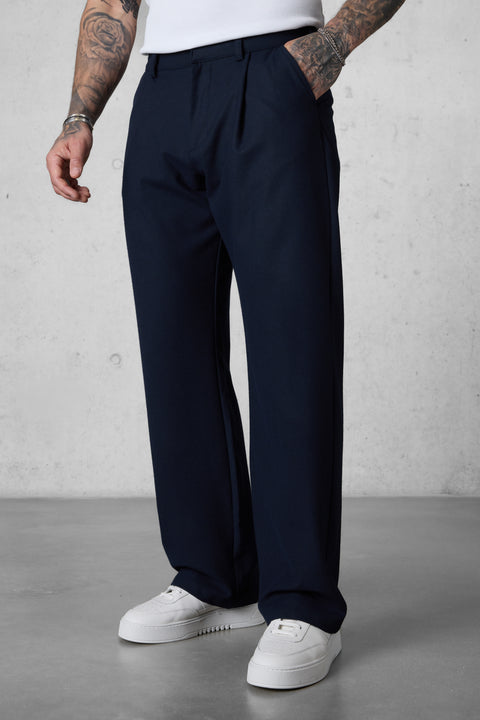DARKBLUE WIDE TAILORED PANTS