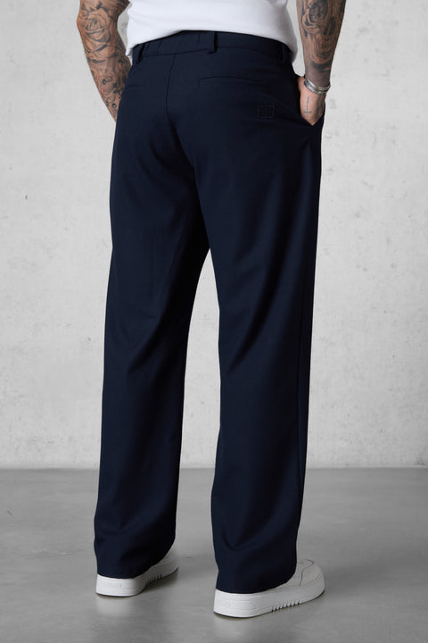 DARKBLUE WIDE TAILORED PANTS