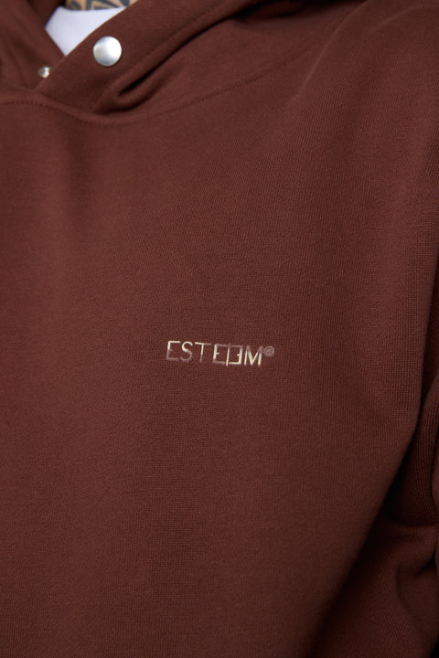 DOWNTOWNBROWN ESSENTIAL OVERSIZED HOODIE