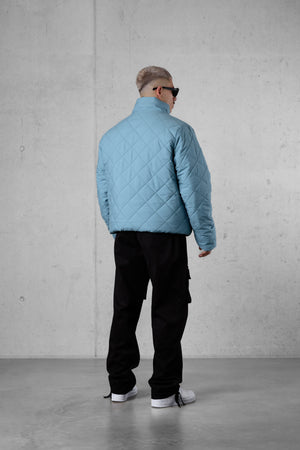 FROSTBLUE DIAMOND PUFFER JACKET