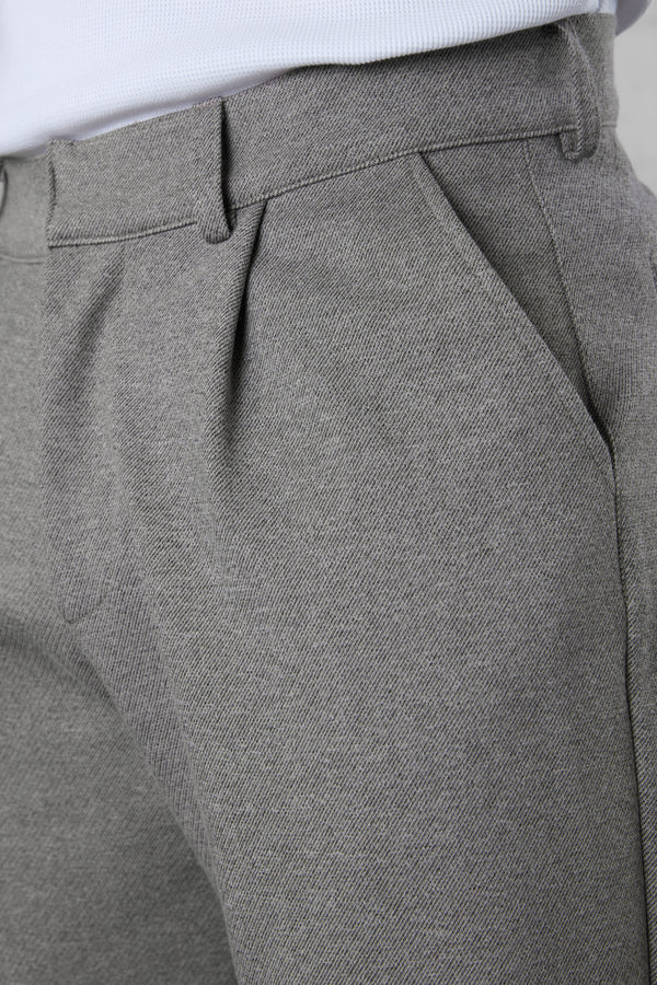 GREIGE WIDE TAILORED PANTS