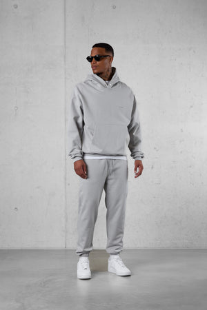 GREY ESSENTIAL OVERSIZED HOODIE