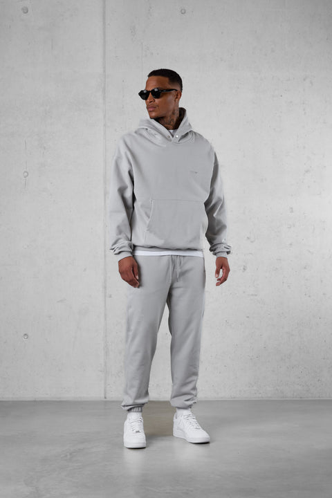 GREY ESSENTIAL OVERSIZED HOODIE