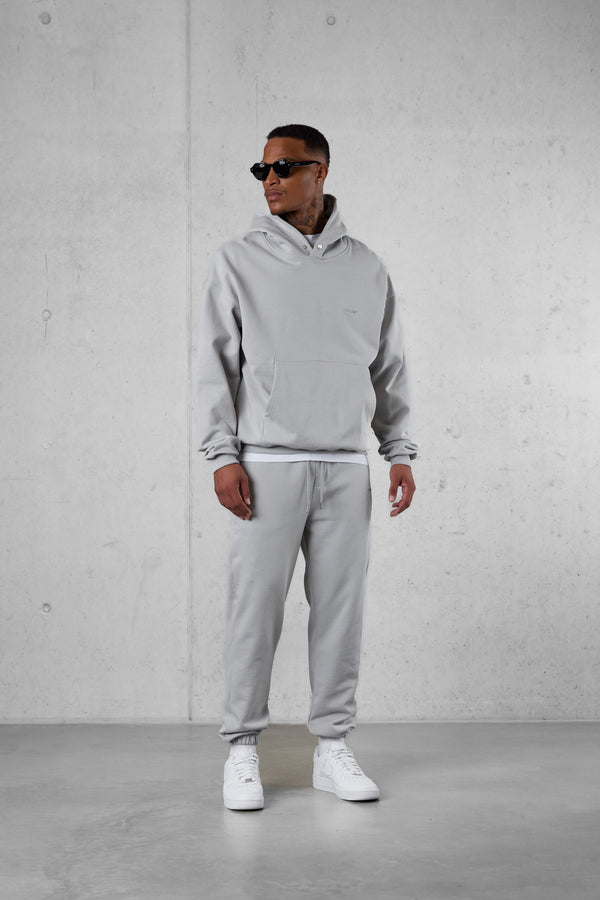 GREY ESSENTIAL OVERSIZED HOODIE