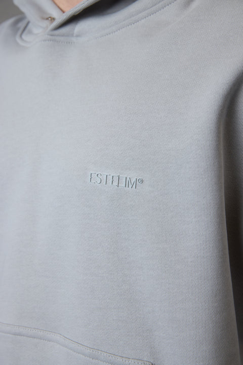GREY ESSENTIAL OVERSIZED HOODIE
