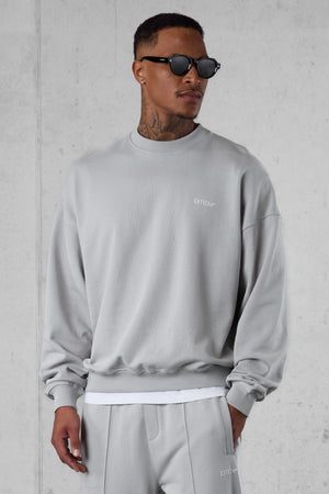 GREY ESSENTIAL OVERSIZED SWEATER