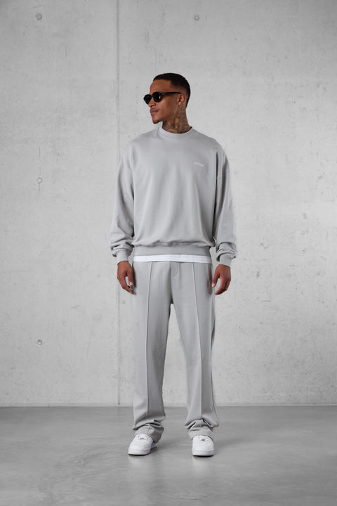 GREY ESSENTIAL OVERSIZED SWEATER