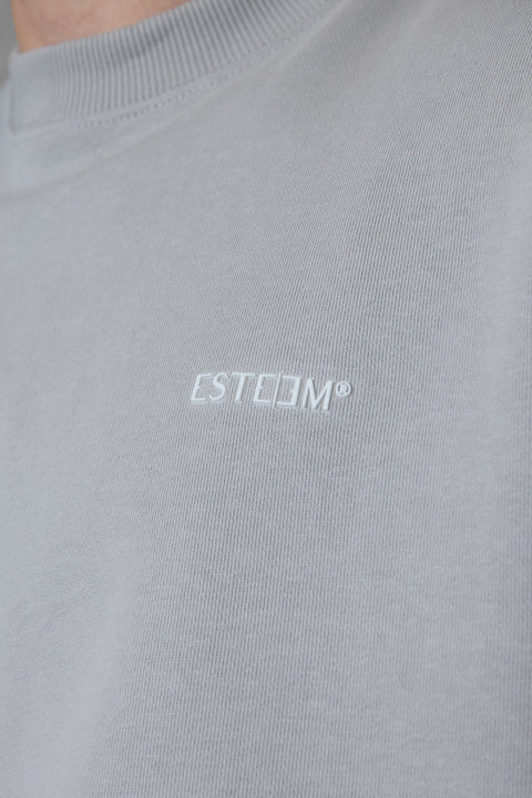 GREY ESSENTIAL OVERSIZED SWEATER