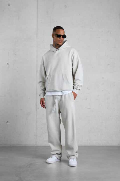 GREY MELANGE SIGNATURE BAGGY JOGGER