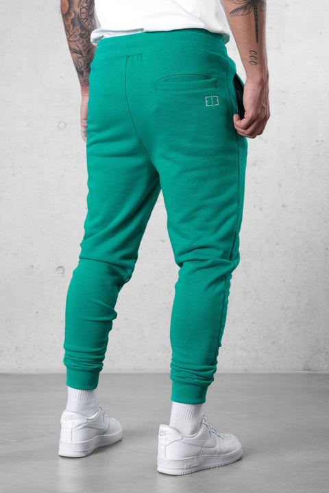 PEPPER GREEN BASIC SWEATPANTS