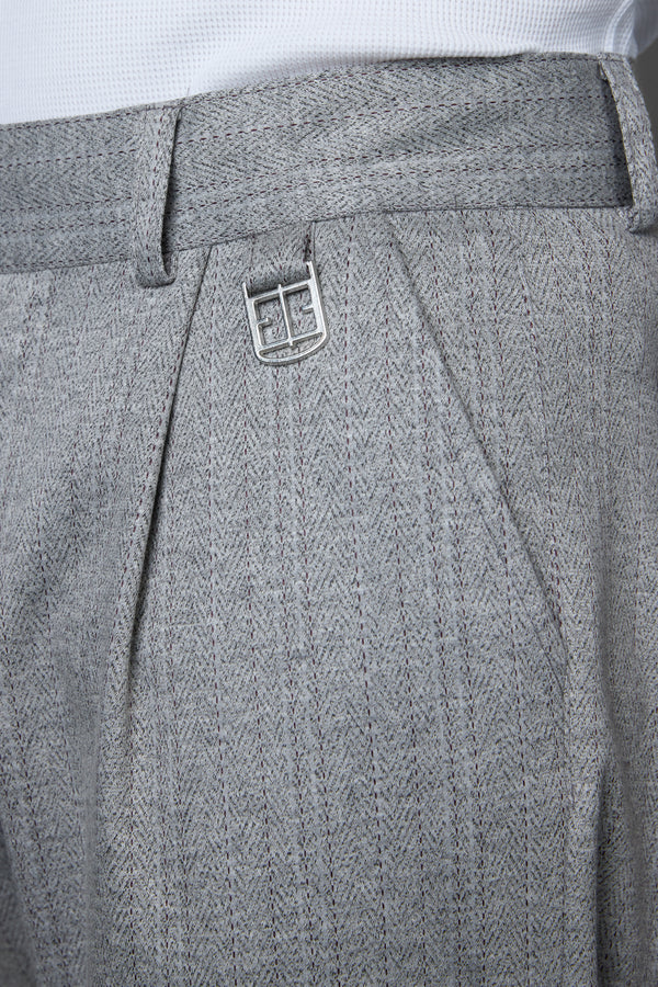 LIGHTGREY ICON TAILORED PANTS