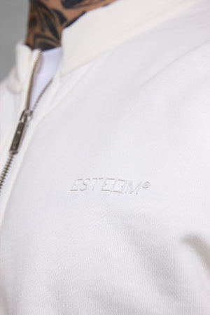 OFFWHITE ESSENTIAL ZIP SWEATER