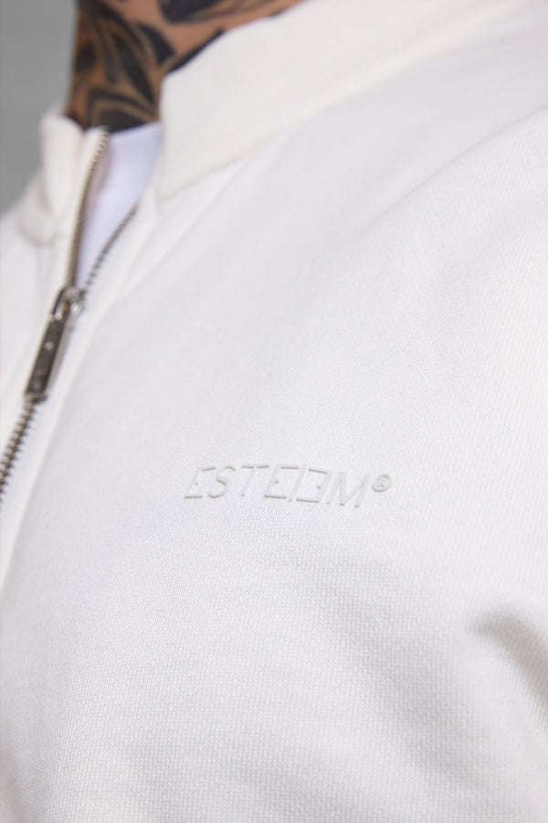 OFFWHITE ESSENTIAL ZIP SWEATER