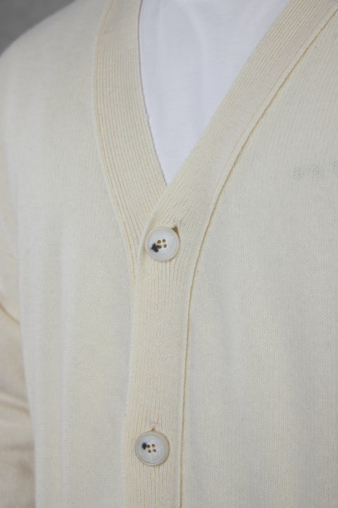 OFFWHITE OVERSIZED KNIT CARDIGAN