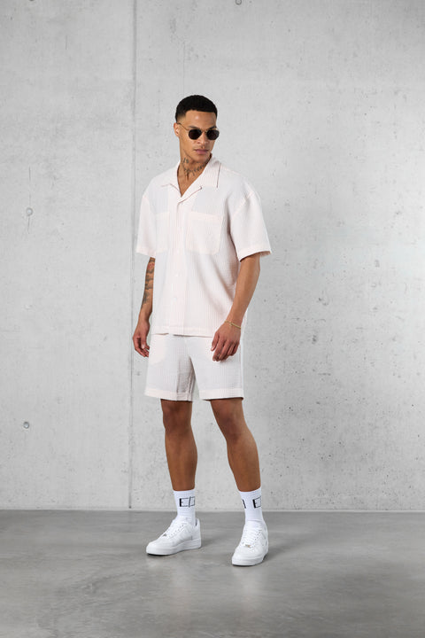 OFFWHITE ROSE STRIPED SHORTS