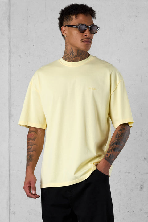 PASTELYELLOW ESSENTIAL OVERSIZED TEE