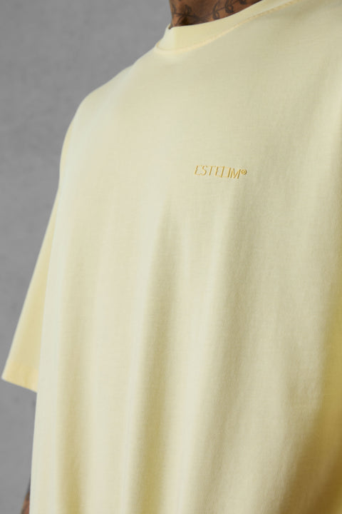 PASTELYELLOW ESSENTIAL OVERSIZED TEE