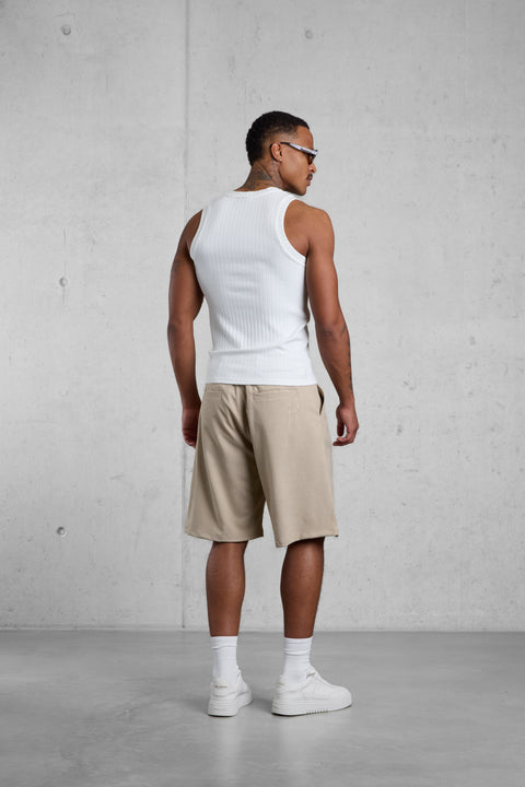 CREAM RIP TANK TOP