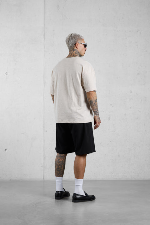 OAT WOVEN LABEL OVERSIZED TEE