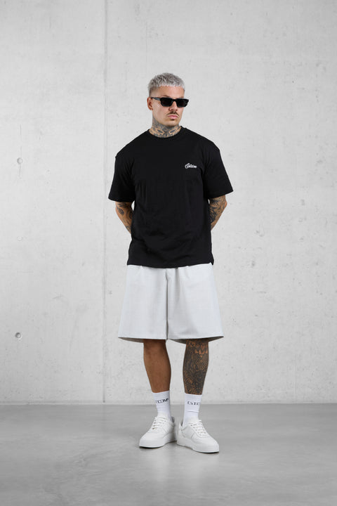 CLOUDGREY WIDE TAILORED SHORTS