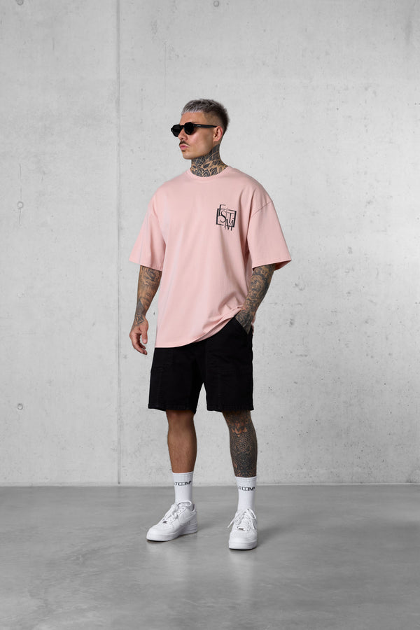SMOKEROSE DECONSTRUCTED OVERSIZED TEE