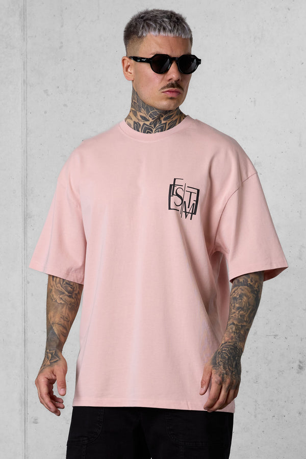 SMOKEROSE DECONSTRUCTED OVERSIZED TEE