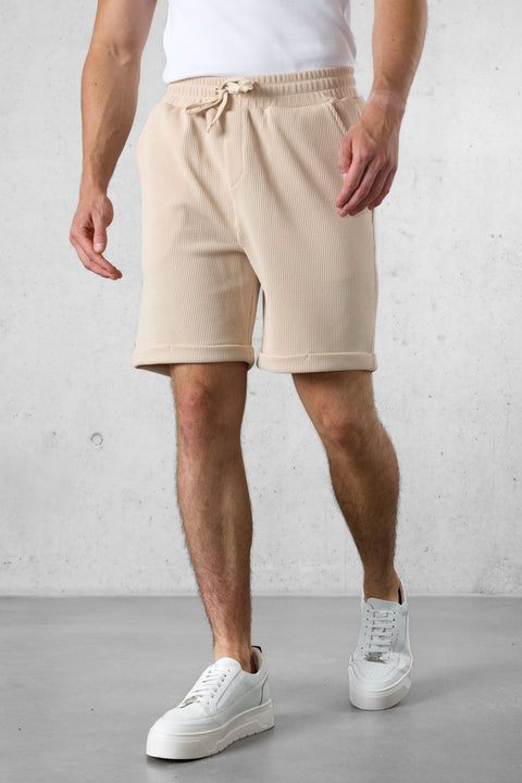 STONE RUFFLES SHORTS