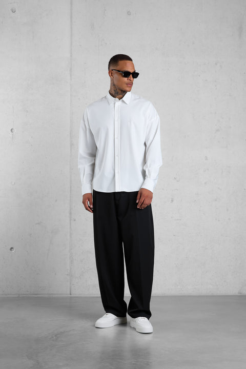 WHITE EC OVERSIZED SHIRT