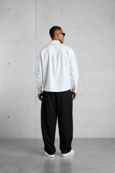 WHITE EC OVERSIZED SHIRT