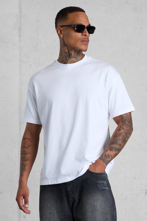 WHITE EC REGULAR TEE